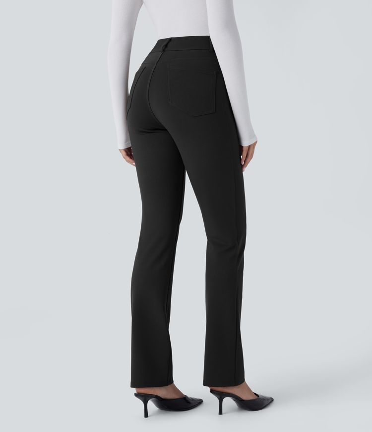 Halara Flex™ High Waisted Decorative Button Multiple Pockets Work Skinny Pants