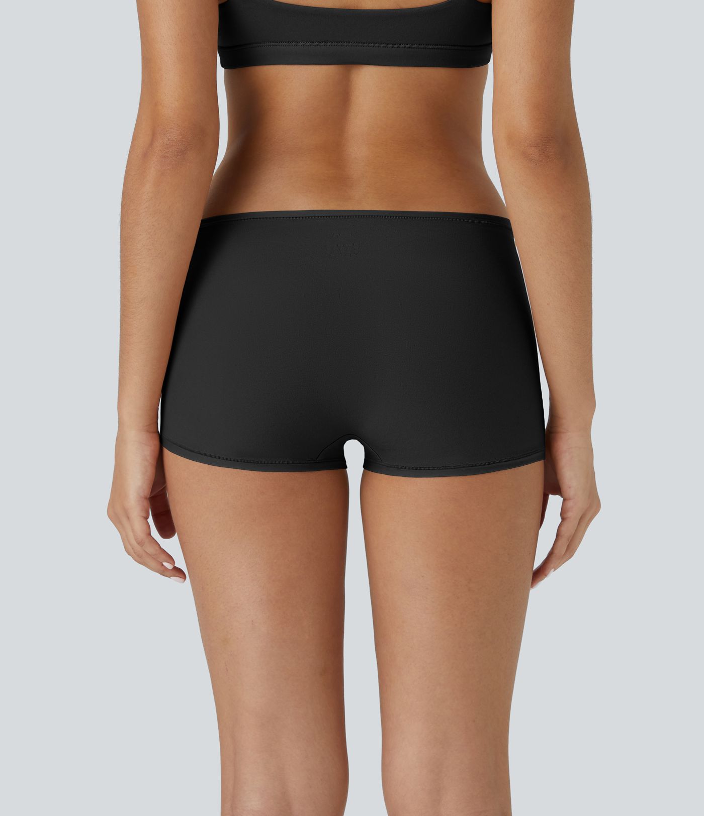 Pantalones Cortos de Chico de Tiro Bajo Elásticos Sólidos para Descanso