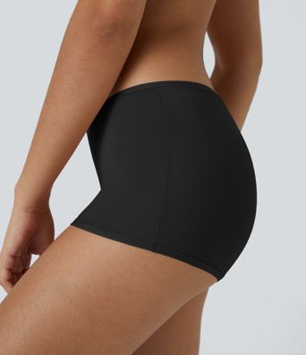 Pantalones Cortos de Chico de Tiro Bajo Elásticos Sólidos para Descanso