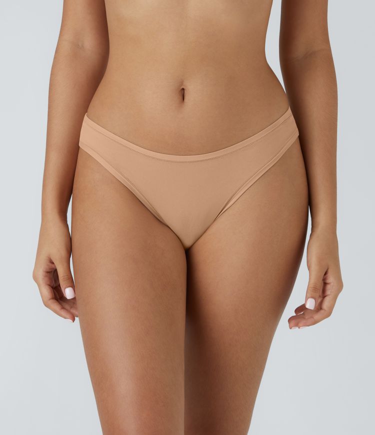 High Stretch Low Rise Solid Lounge Thong