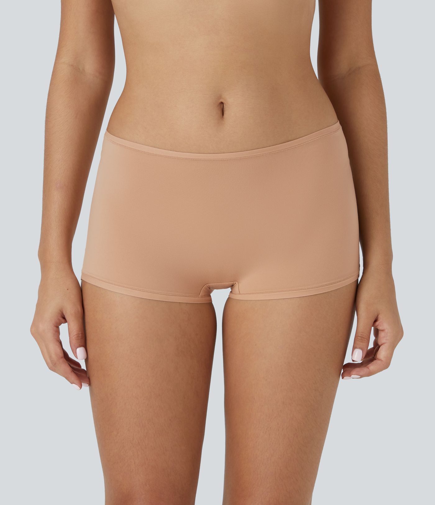 High Stretch  Low Rise Solid Lounge Boy Shorts