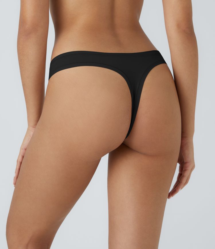 Tanga salón tiro bajo muy elástica agradable piel