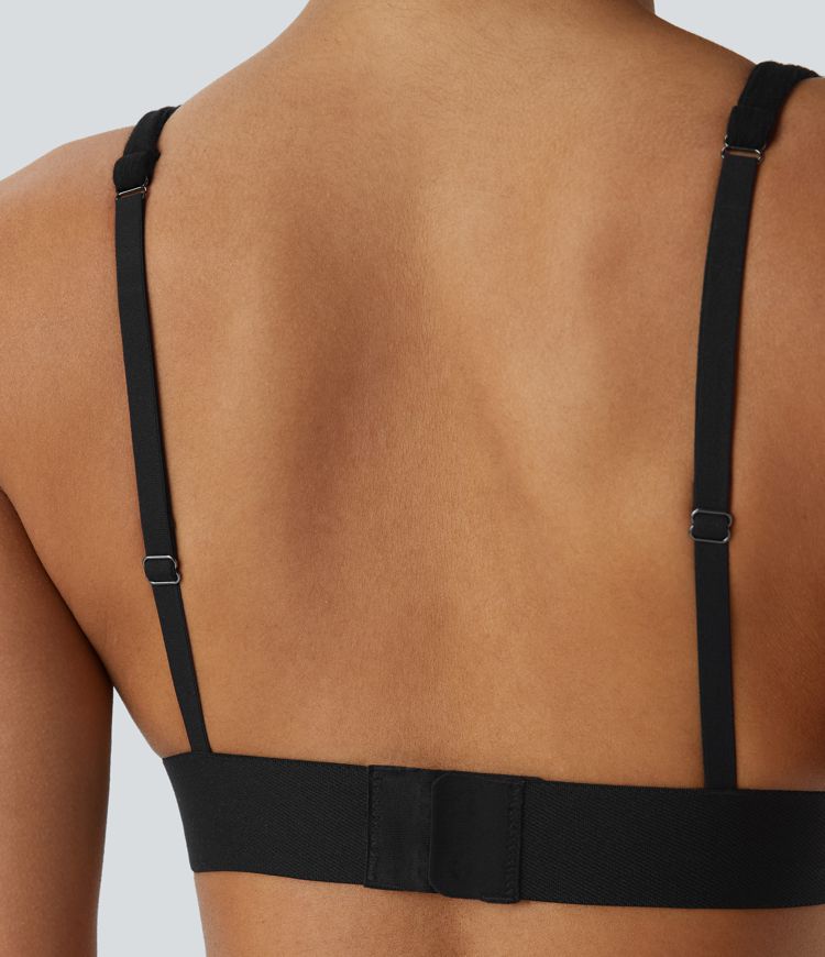 Sujetador deportivo tirante ajustable súper elástico agradable piel