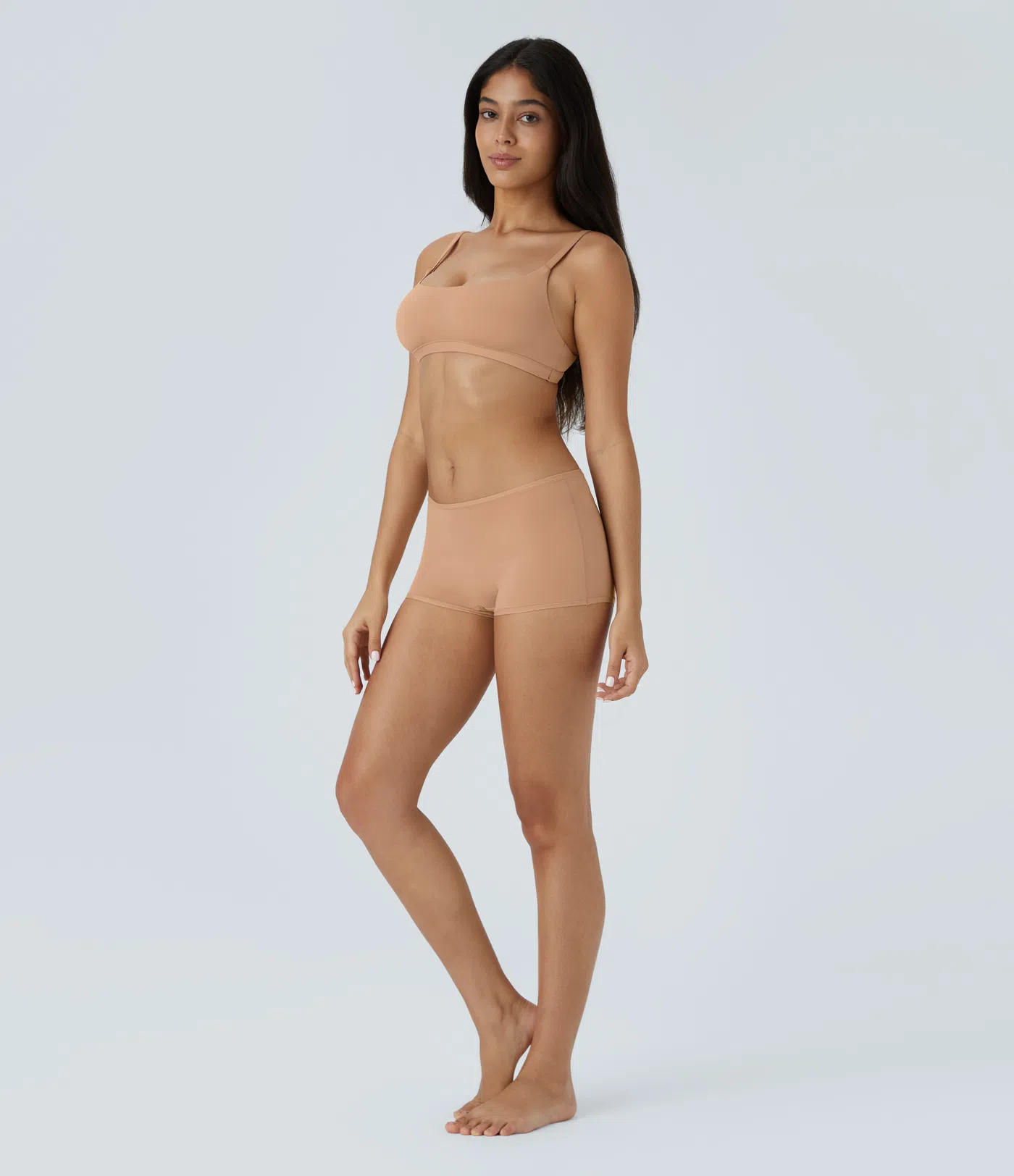 Sujetador salón sin espalda tirante ajustable cuello U