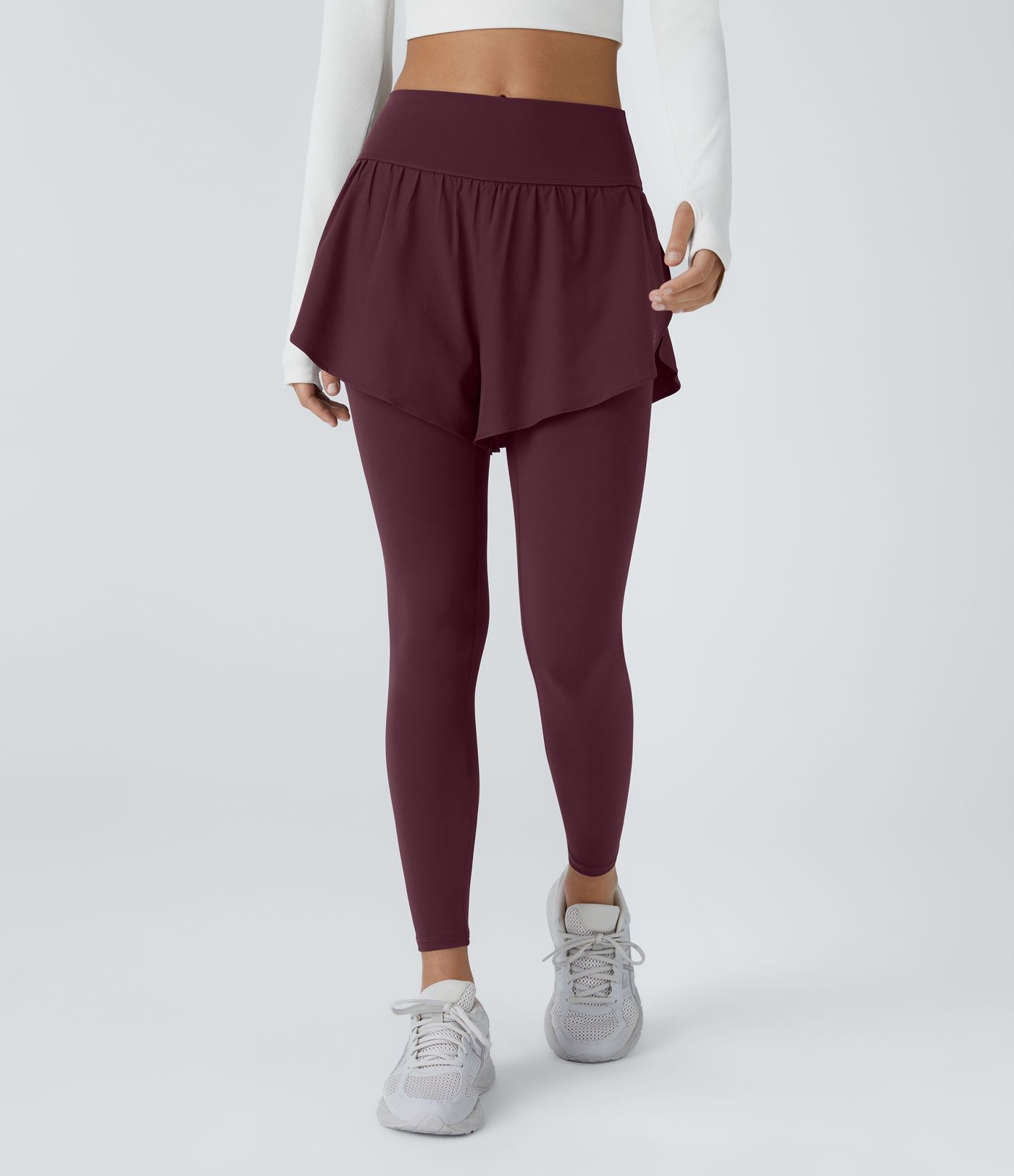 Breezeful™ High Waisted Reflective Dots Pocket 2-in-1 Quick Dry Training Leggings