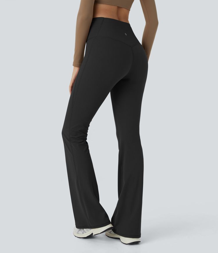 SoCinched High Waisted Tummy Control Shaping Yoga UltraSculpt Flare Leggings
