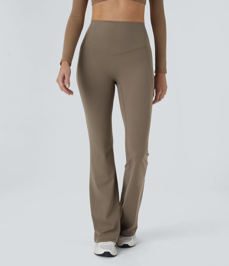 SoCinched High Waisted Tummy Control Shaping Yoga UltraSculpt Flare Leggings