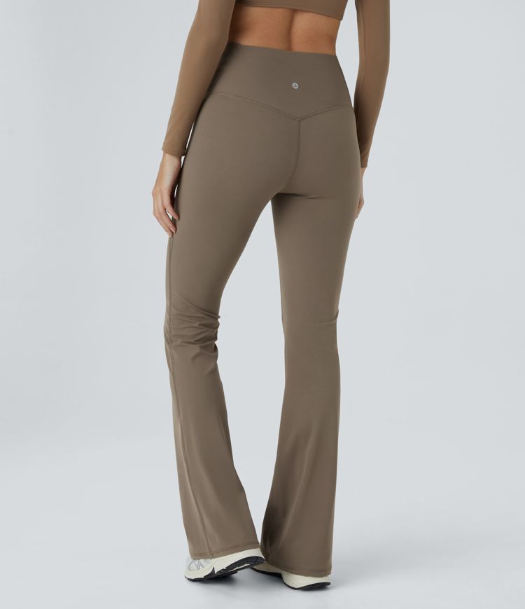 SoCinched High Waisted Tummy Control Shaping Yoga UltraSculpt Flare Leggings