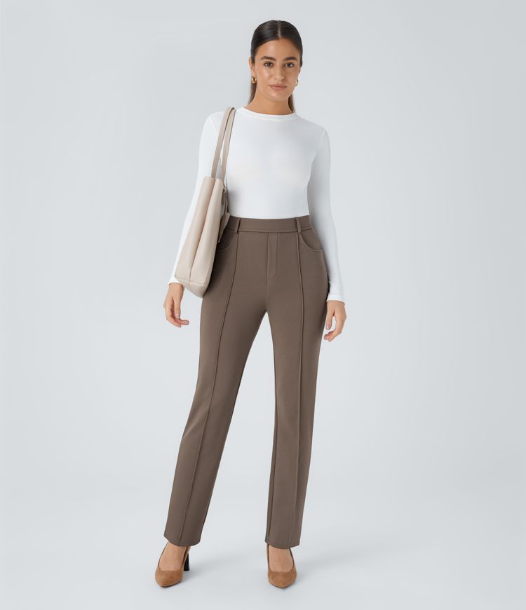 Halara Flex™ High Waisted Pocket Straight Leg Work Pants