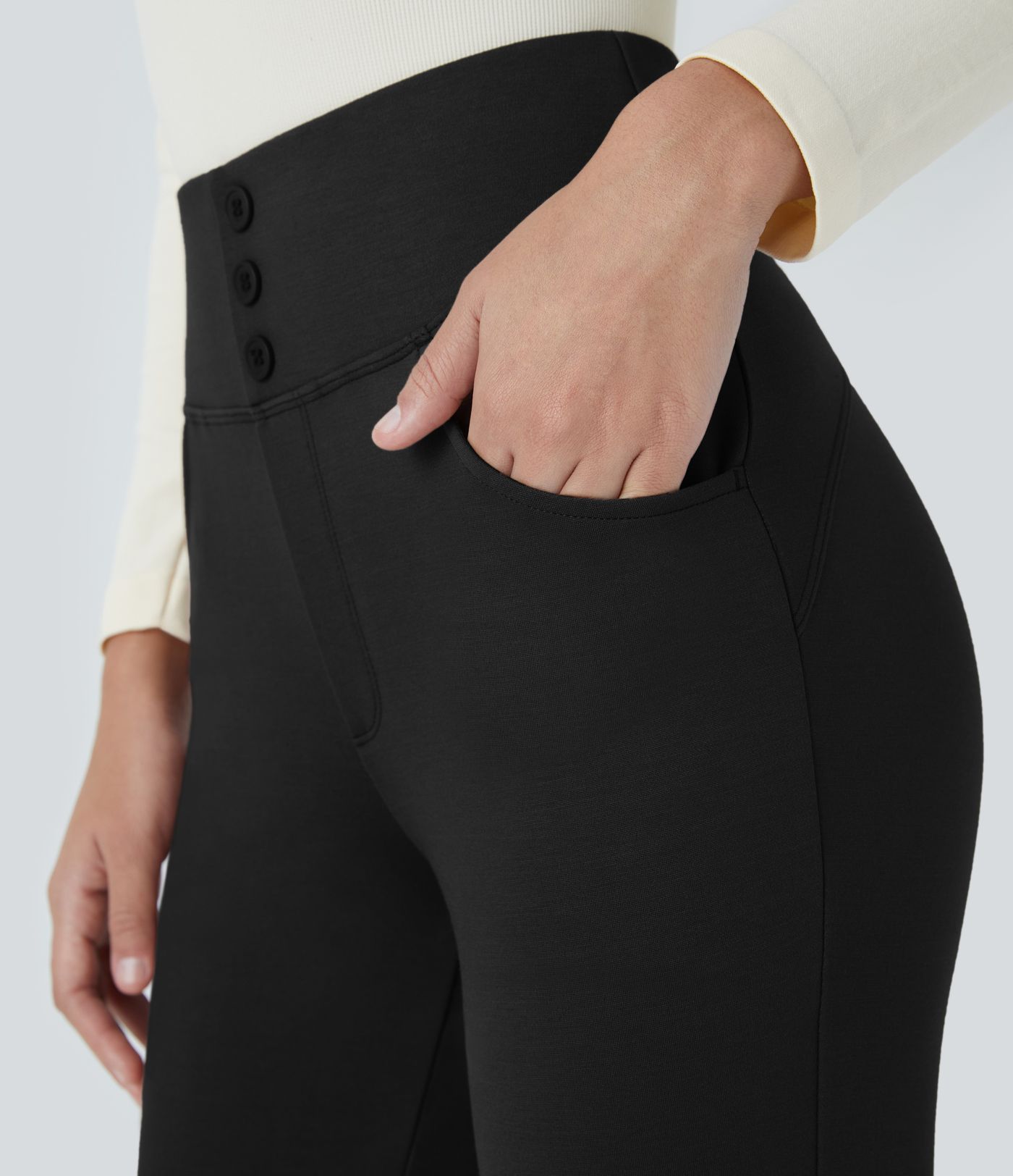 Halara Flex™ SculptKnit High Waisted Decorative Pocket Skinny Work Pants