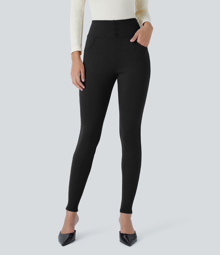 Halara Flex™ High Waisted Decorative Pocket Skinny Work Pants