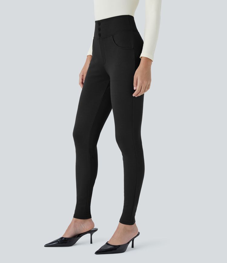 Halara Flex™ High Waisted Decorative Pocket Skinny Work Pants