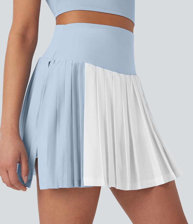 Breezeful™ High Waisted 2-in-1 Pleated Quick Dry Mini Tennis Skirt with Pockets