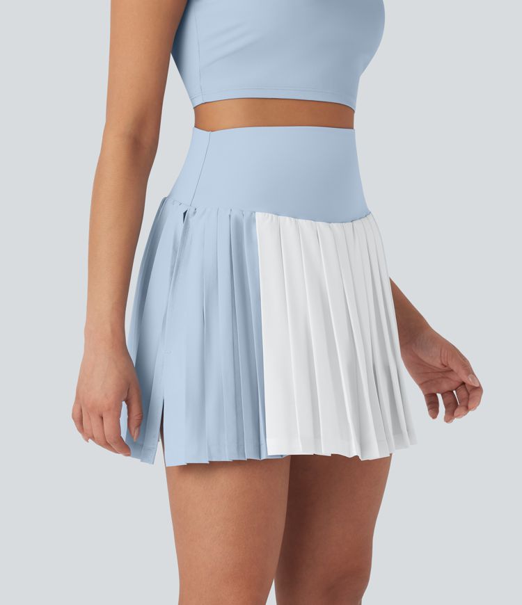 Breezeful™ High Waisted 2-in-1 Pleated Quick Dry Mini Tennis Skirt with Pockets