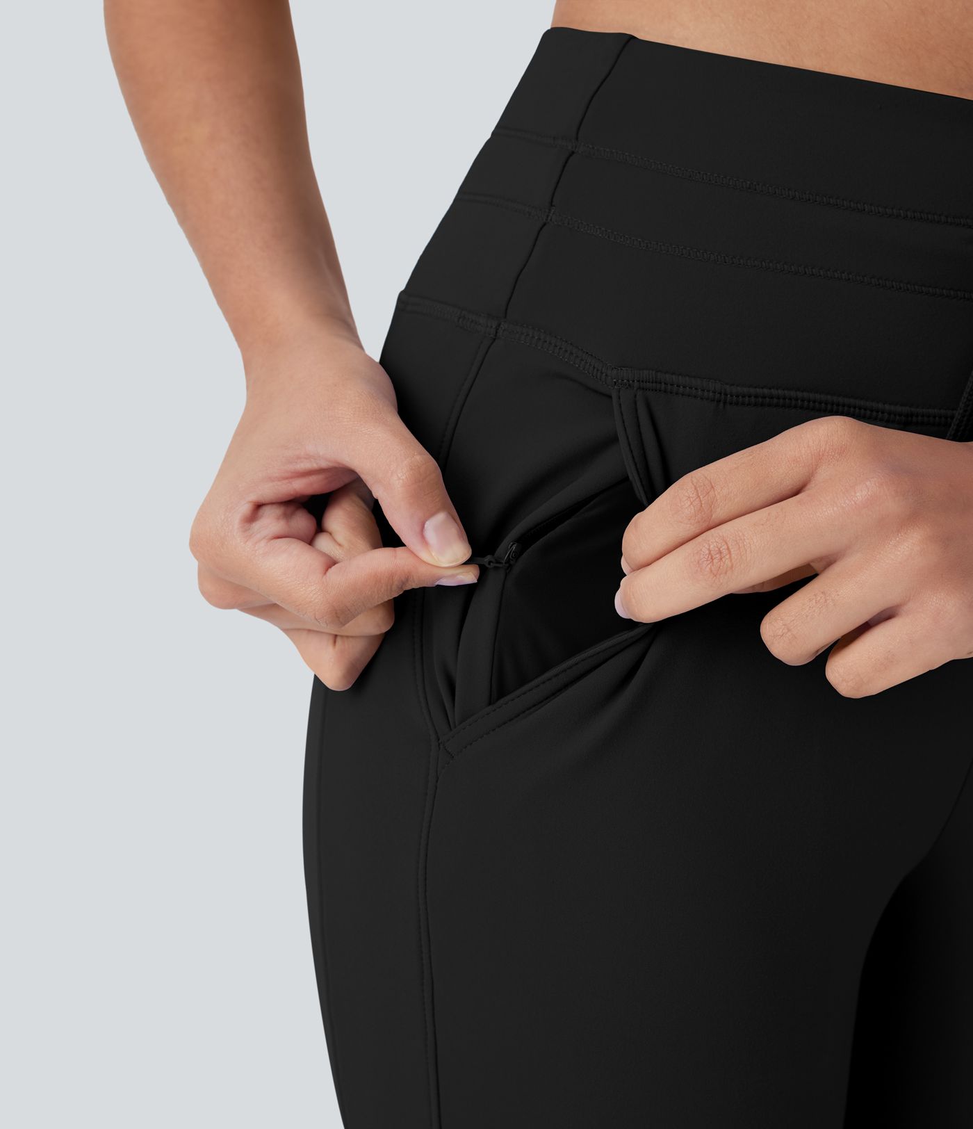 SoftlyZero™ Plush High Waisted Drawstring Pocket Yoga Pedal Pusher Joggers