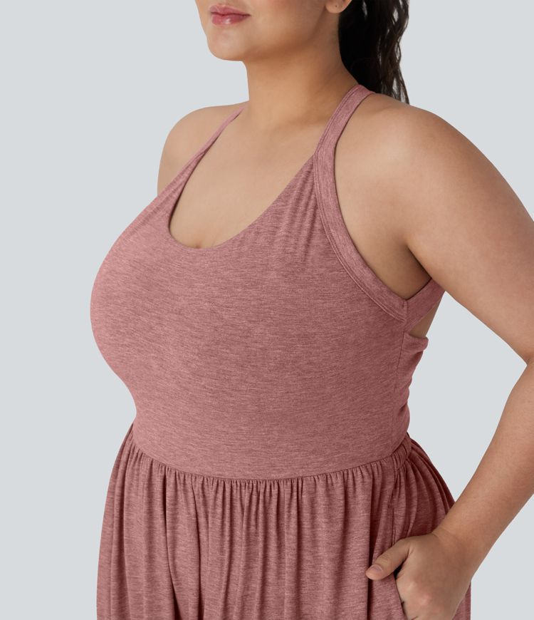 Harem Casual Plus Size Jumpsuit with Pocket-Easy Peezy Edition