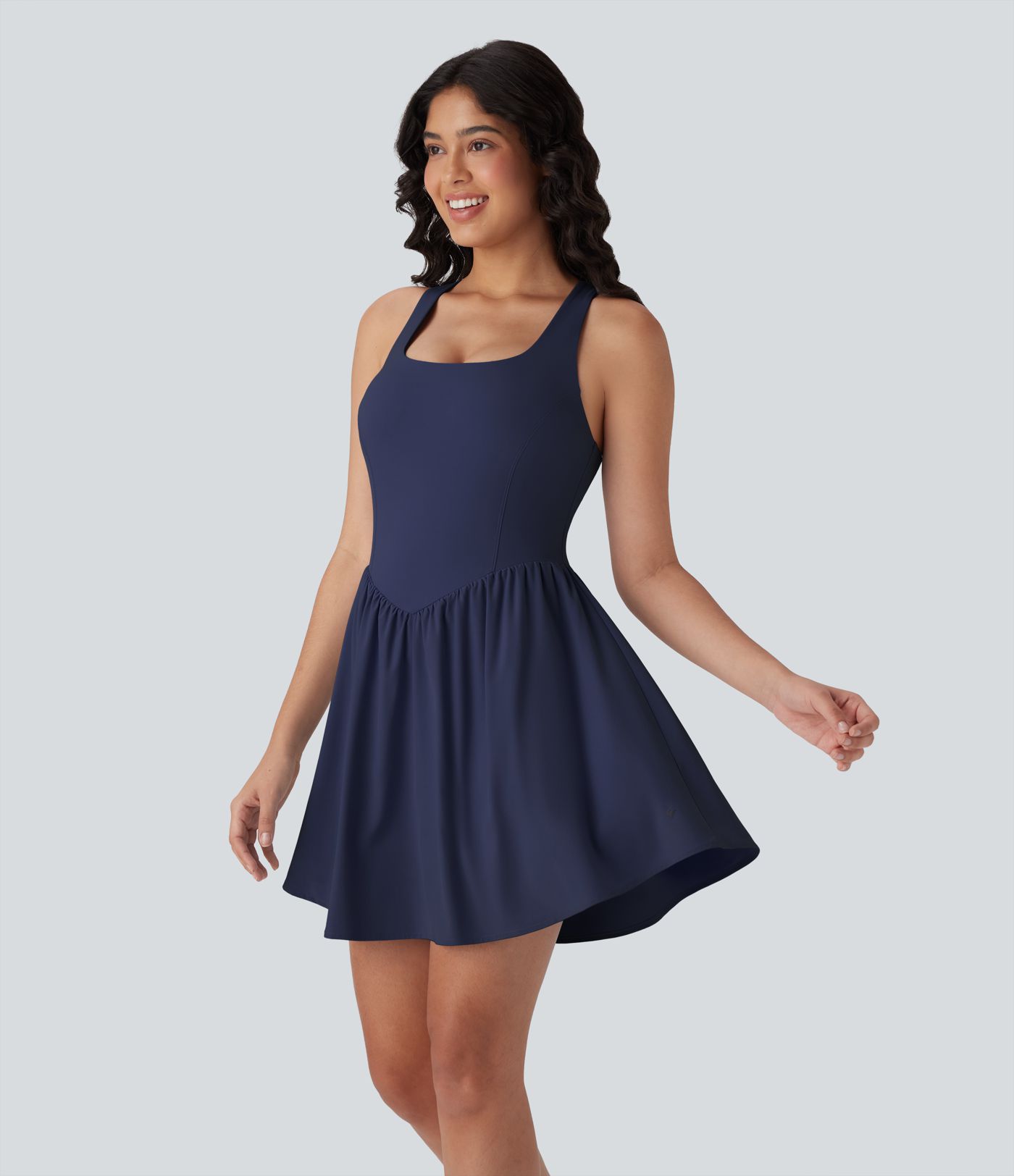 Breezeful™ Corset 2-in-1 Pocket Mini Quick Dry Flowy Pickleball Active Dress-Longer Legnth