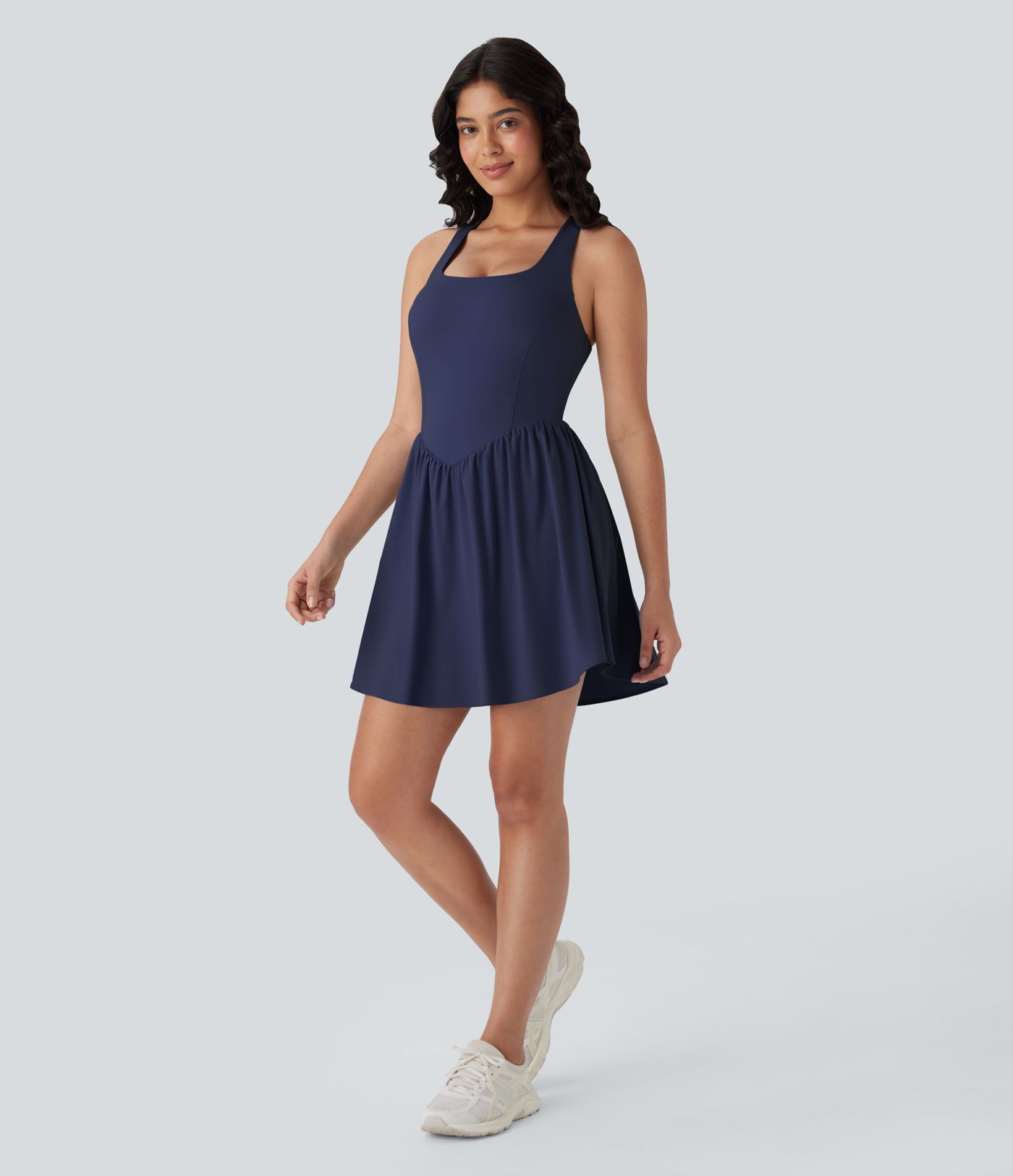 Breezeful™ Corset 2-in-1 Pocket Mini Quick Dry Flowy Pickleball Active Dress-Longer Legnth