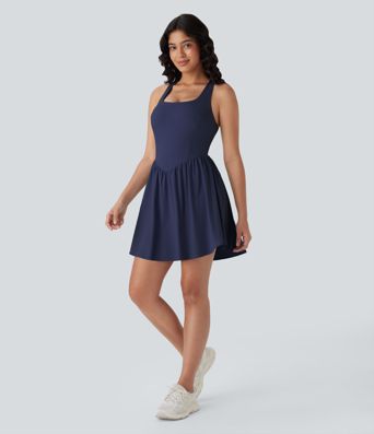 Breezeful™ Corset 2-in-1 Pocket Mini Quick Dry Flowy Pickleball Active Dress-Longer Legnth