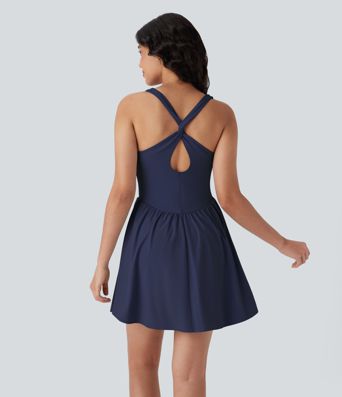 Breezeful™ Corset 2-in-1 Pocket Mini Quick Dry Flowy Pickleball Active Dress-Longer Legnth