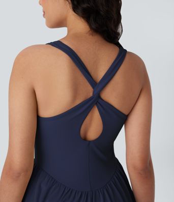 Breezeful™ Corset 2-in-1 Pocket Mini Quick Dry Flowy Pickleball Active Dress-Longer Legnth