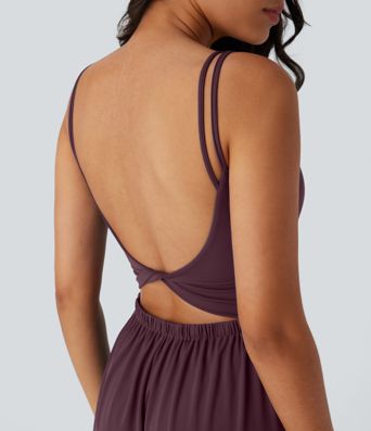 SoftlyZero™ Mono de Yoga con Doble Tirante Aéreo y Bolsillos - Edición Súper Fácil