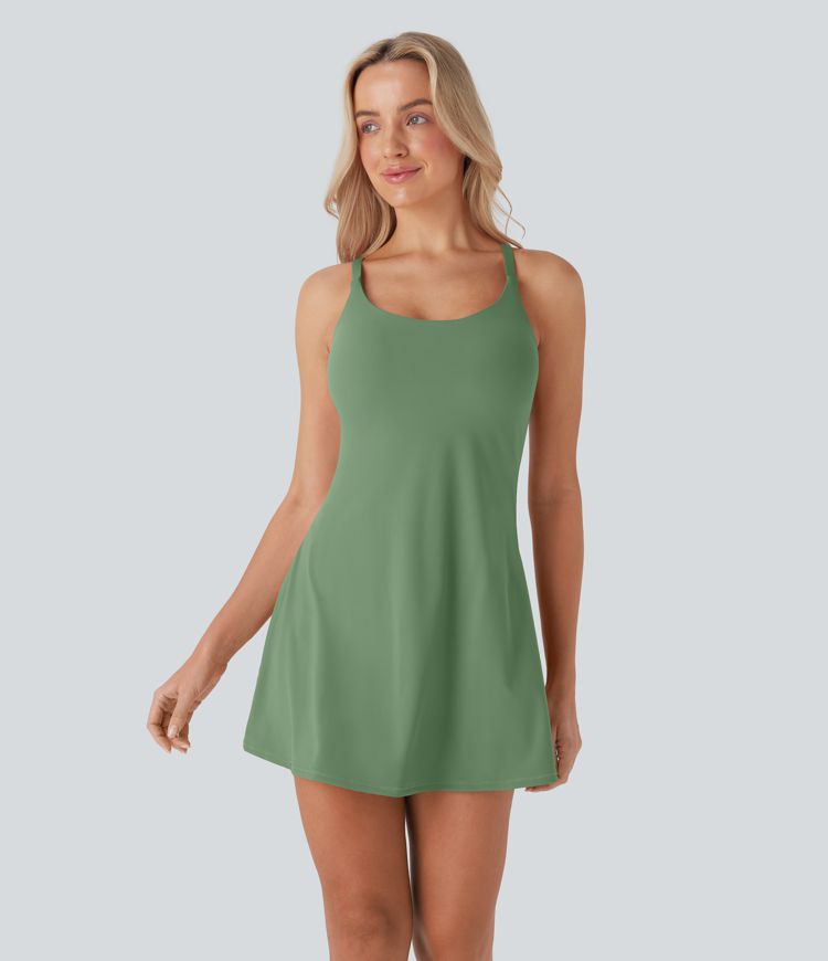 SoftlyZero™ Plush Molded Cups Dance Active Dress-Easy Peezy Edition D-F Cups