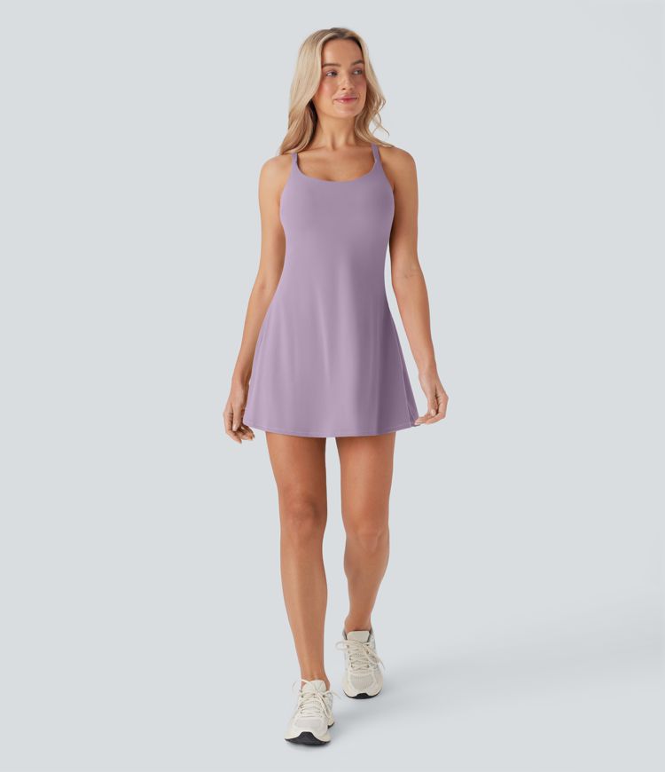 SoftlyZero™ Copas Moldeadas Suaves Soporte Bajo Vestido Activo de Danza - Edición Fácil Copas D-F