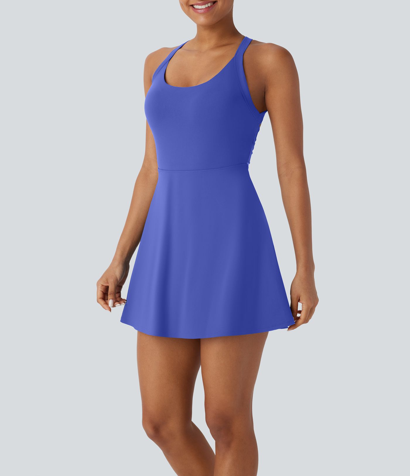 SoftlyZero™ Airy Molded Cups Cool Touch Dance Active Dress-Easy Peezy Edition D-F Cups