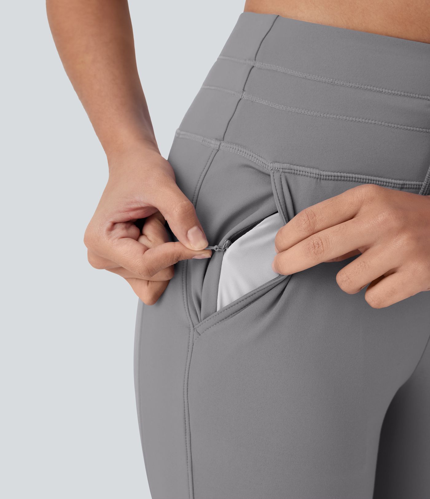 SoftlyZero™ Plüsch-Jogginghose mit hoher Taille, Kordelzug und Taschen für Yoga und Pedal Pusher