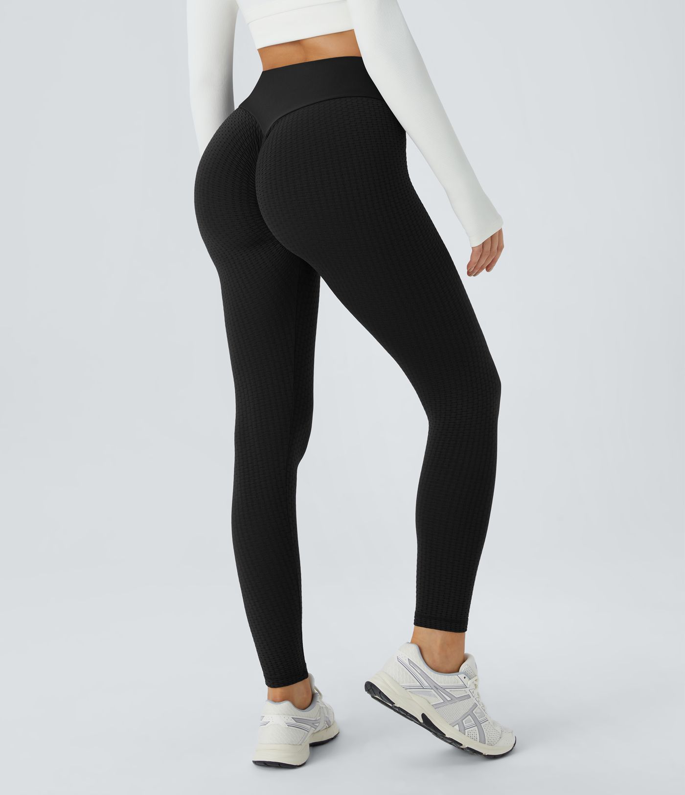 OneForm Seamless Flow High Waisted Jacquard Butt Lifting Leggings