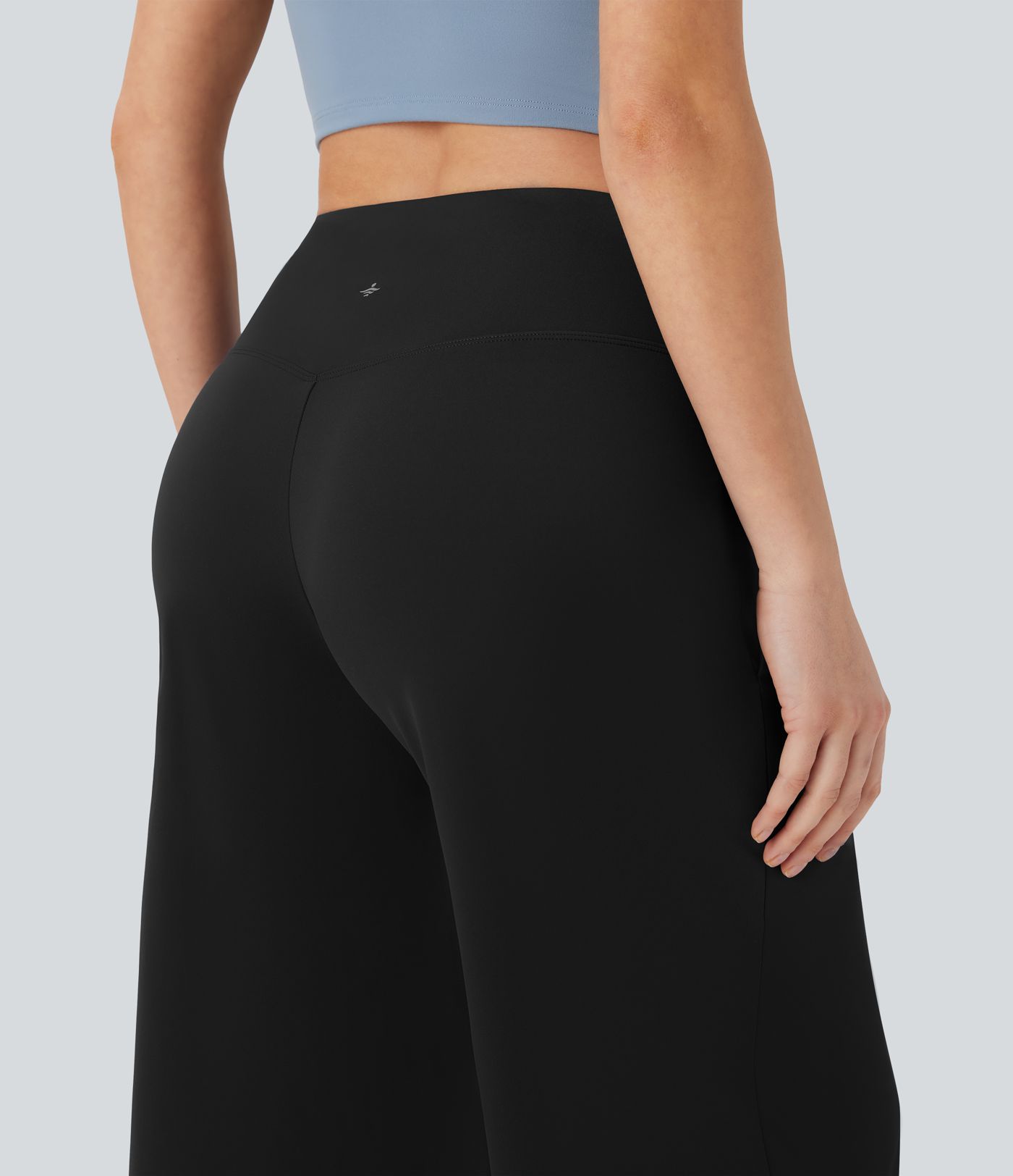 SoftlyZero™ Airy Crossover High Waisted Wide Leg Cool Touch Yoga Pedal Pusher Women Pants with Pockets