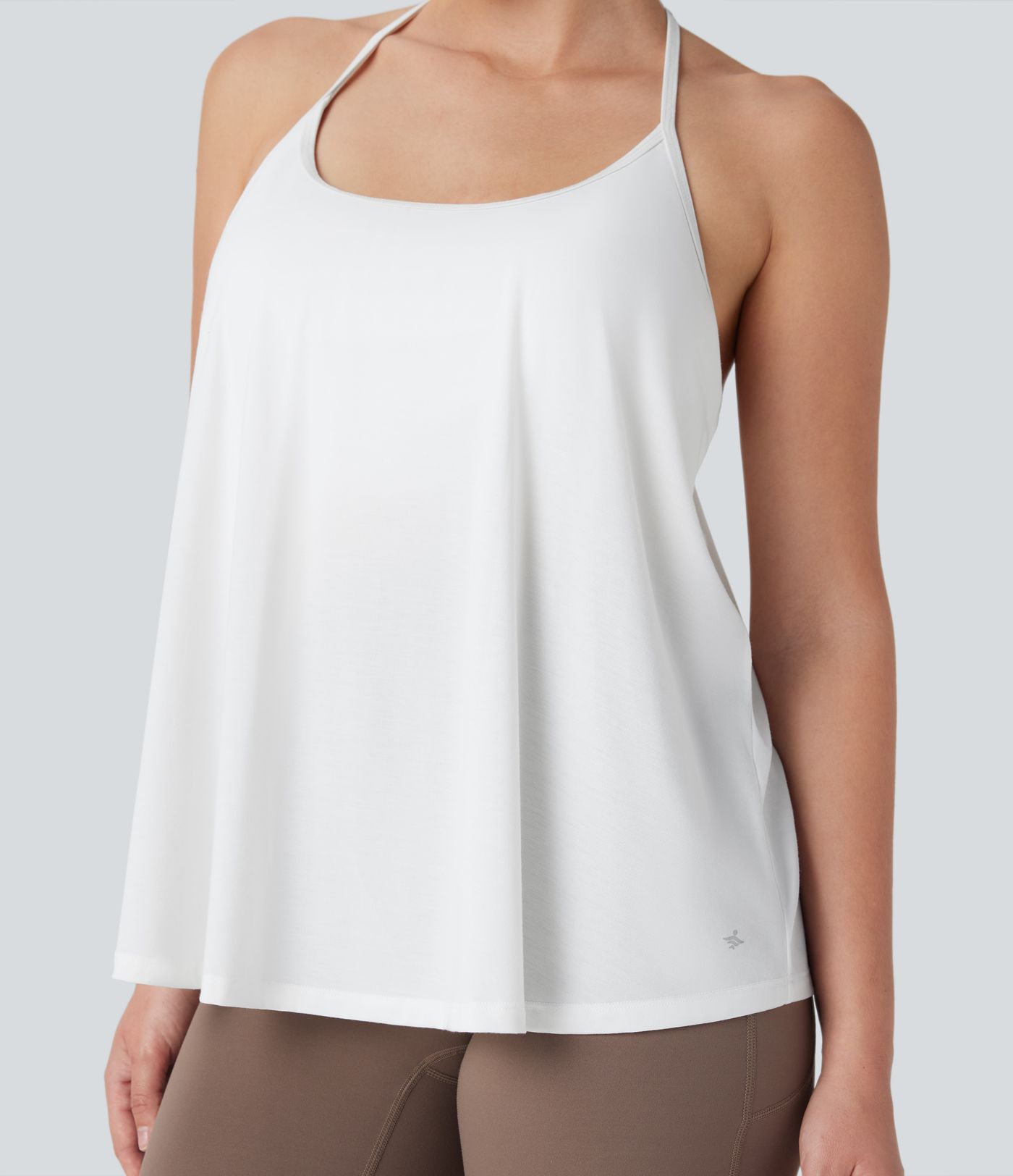 SoftlyZero™ Airy Halter Draped InstantCool Yoga Sports Top E-G Cups-UPF50+