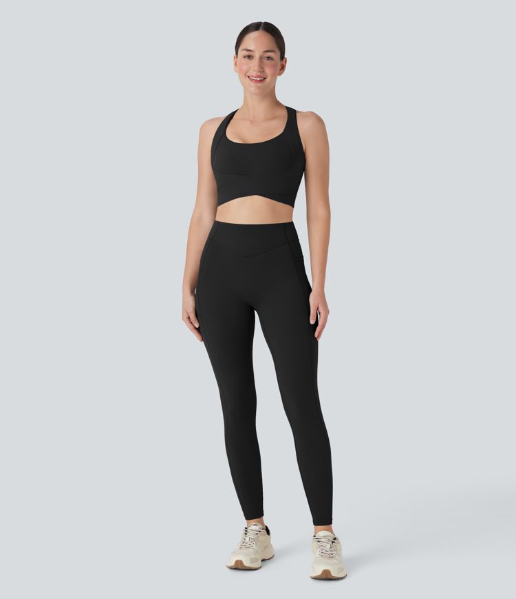 Medium Support Push Up Running Sports Bra