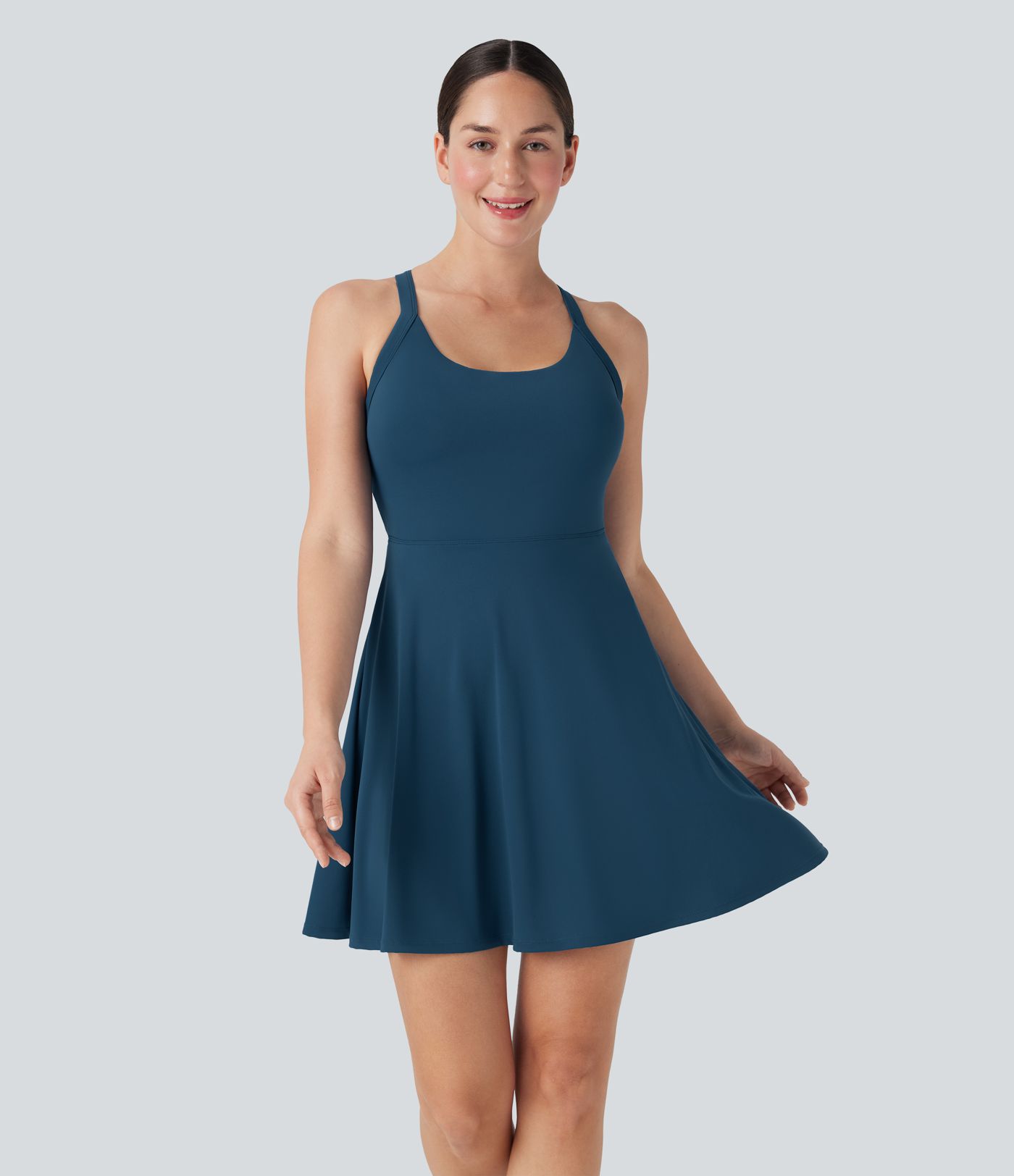 Flare Dance Active Dress-Longer Length-Easy Peezy Edition D-F Cups