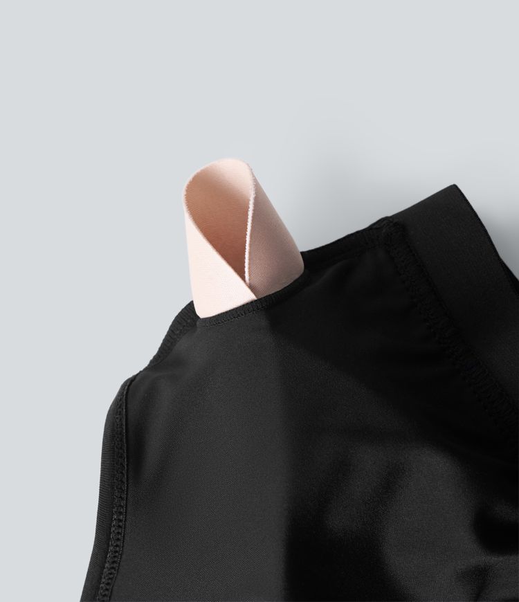 SoftlyZero™ Airy Halter Draped Cool Touch Yoga Sports Top D-F Cups-UPF50+