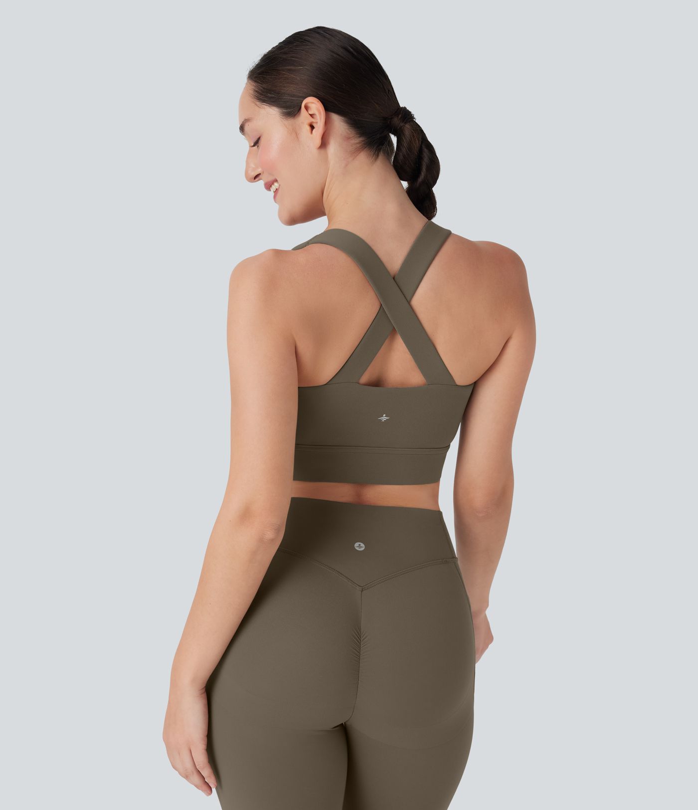 Soutien-gorge de sport push-up de support moyen pour la course