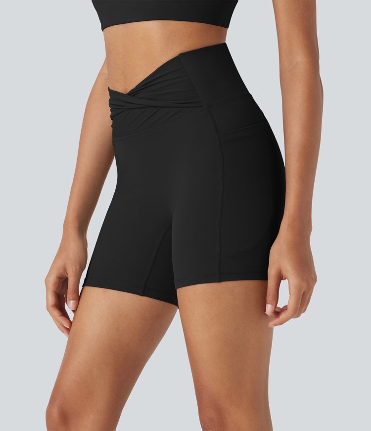 Halara UltraSculpt™ High Waisted Yoga Biker Shorts 5'' with Pockets