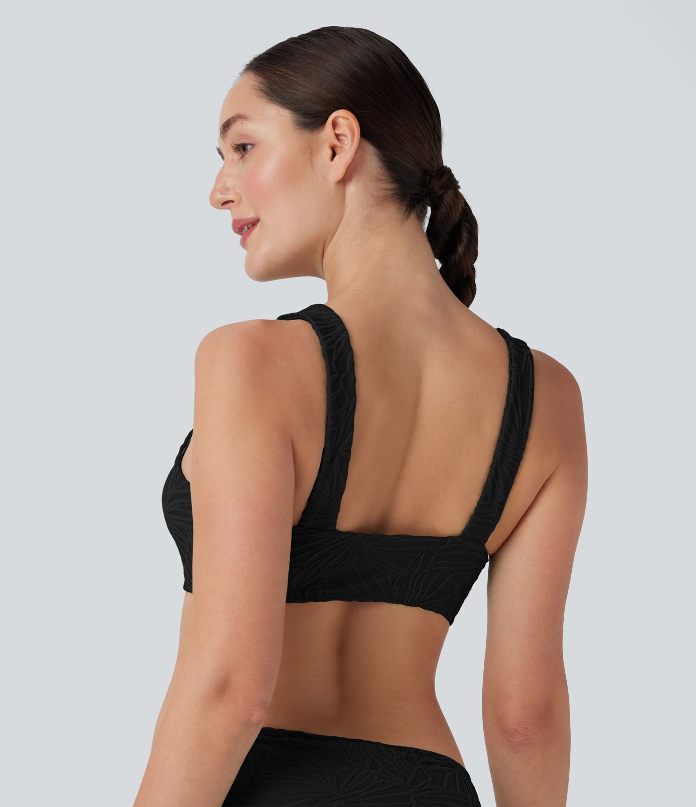 Adjustable Strap Texture Bikini Top Swimsuit Adjustable Strap Texture Bikini Top Swimsuit