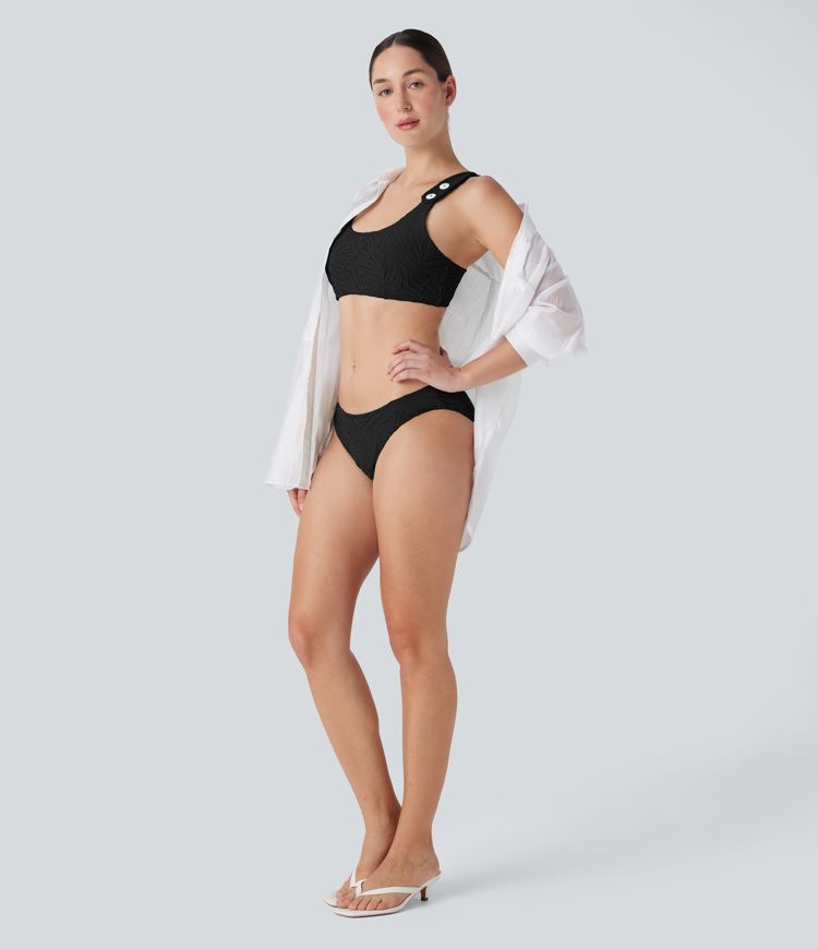 Adjustable Strap Texture Bikini Top Swimsuit Adjustable Strap Texture Bikini Top Swimsuit