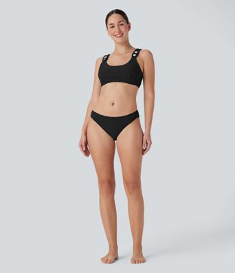 Adjustable Strap Texture Bikini Top Swimsuit Adjustable Strap Texture Bikini Top Swimsuit