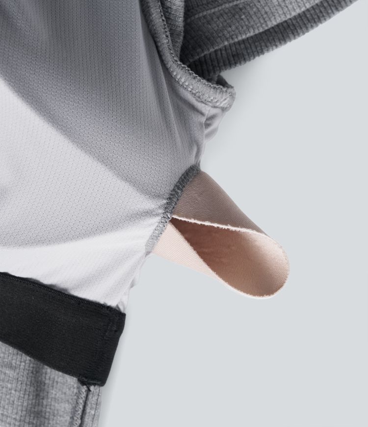 Ribbed Built-in Bra Bodycon Mini Yoga Active Dress