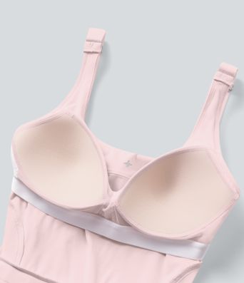 SoftlyZero™ měkké push-up tvarované košíčky, 2 v 1 aktivní jóga šaty s kapsami — jednoduché řešení
