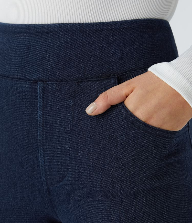 Halara Flex™ High Waisted Pockets Wide Leg Casual Jeans