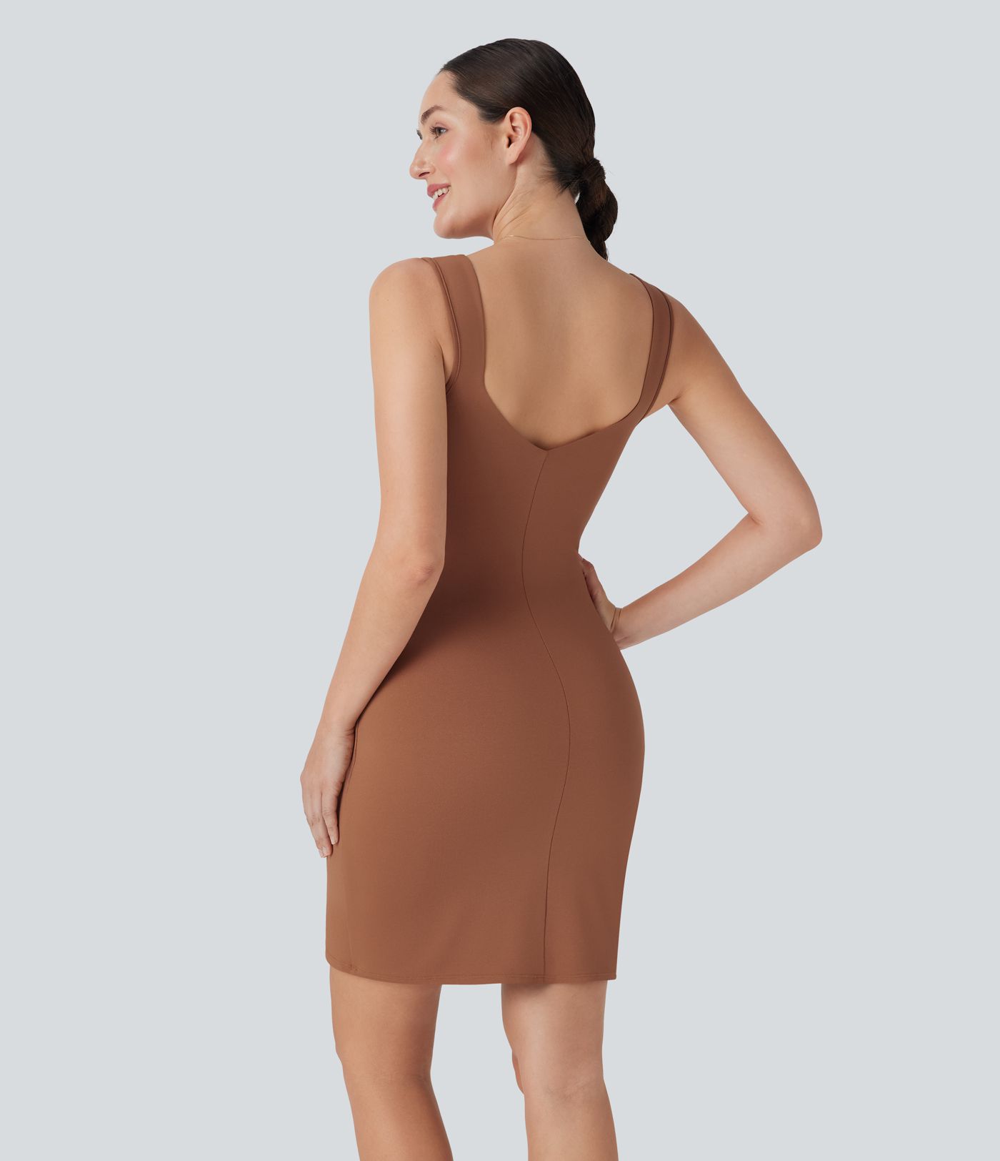 Backless Bodycon Mini Casual Dress