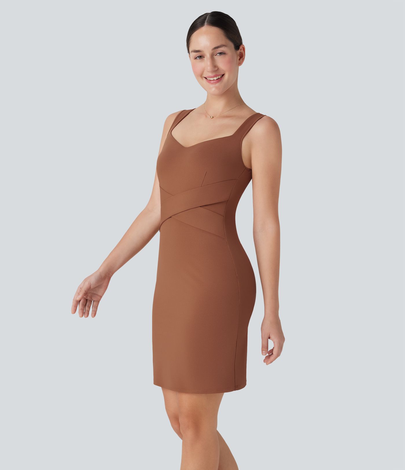 Backless Bodycon Mini Casual Dress