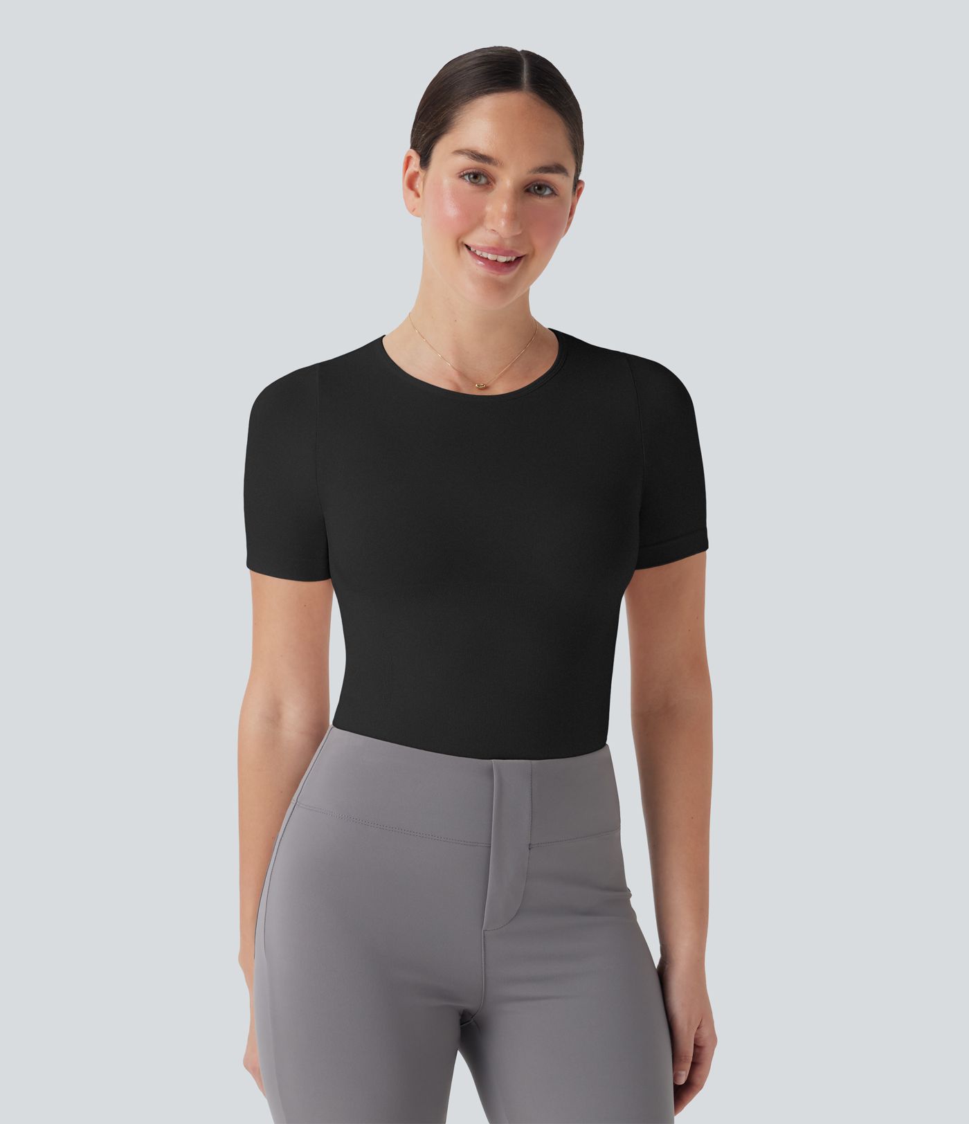 OneForm Seamless Flow Smoothing Adjustable Leg Straps Work Bodysuit-Easy Peezy