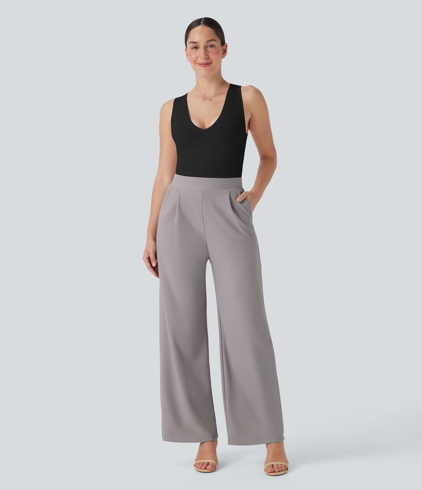 OneForm Seamless Flow V Neck Sleeveless Work Shapewear Bodysuit-Easy Peezy Edition