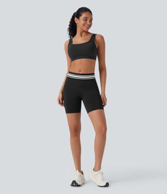 Short cycliste taille haute color block repliable sans couture OneForm Seamless Flow Short cycliste taille haute color block repliable sans couture OneForm Seamless Flow