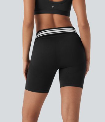 Short cycliste taille haute color block repliable sans couture OneForm Seamless Flow Short cycliste taille haute color block repliable sans couture OneForm Seamless Flow
